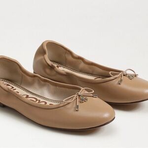 New in Box Sam Edelman Nude Leather Ballet Flats